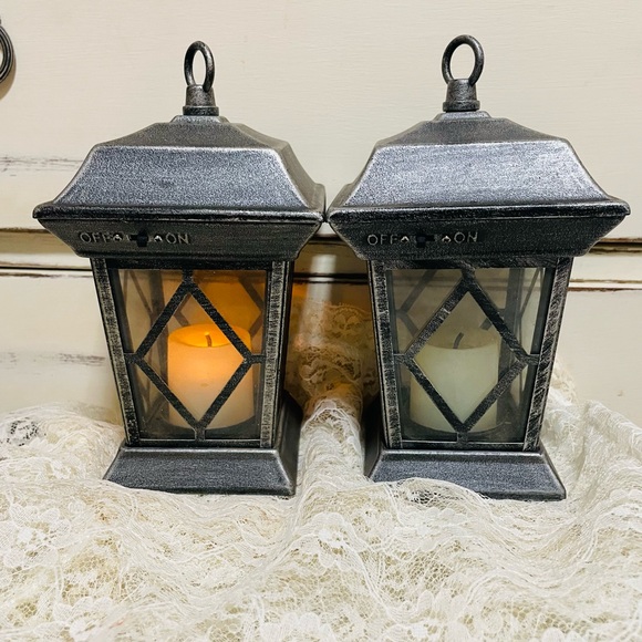 Elegant Gray Lantern Set - Picture 1 of 4